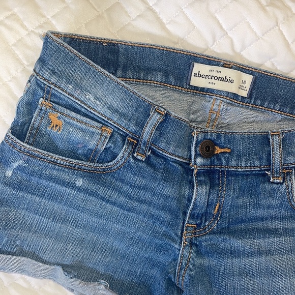 Girls Abercrombie Jean Shorts Size 16 - Picture 2 of 7